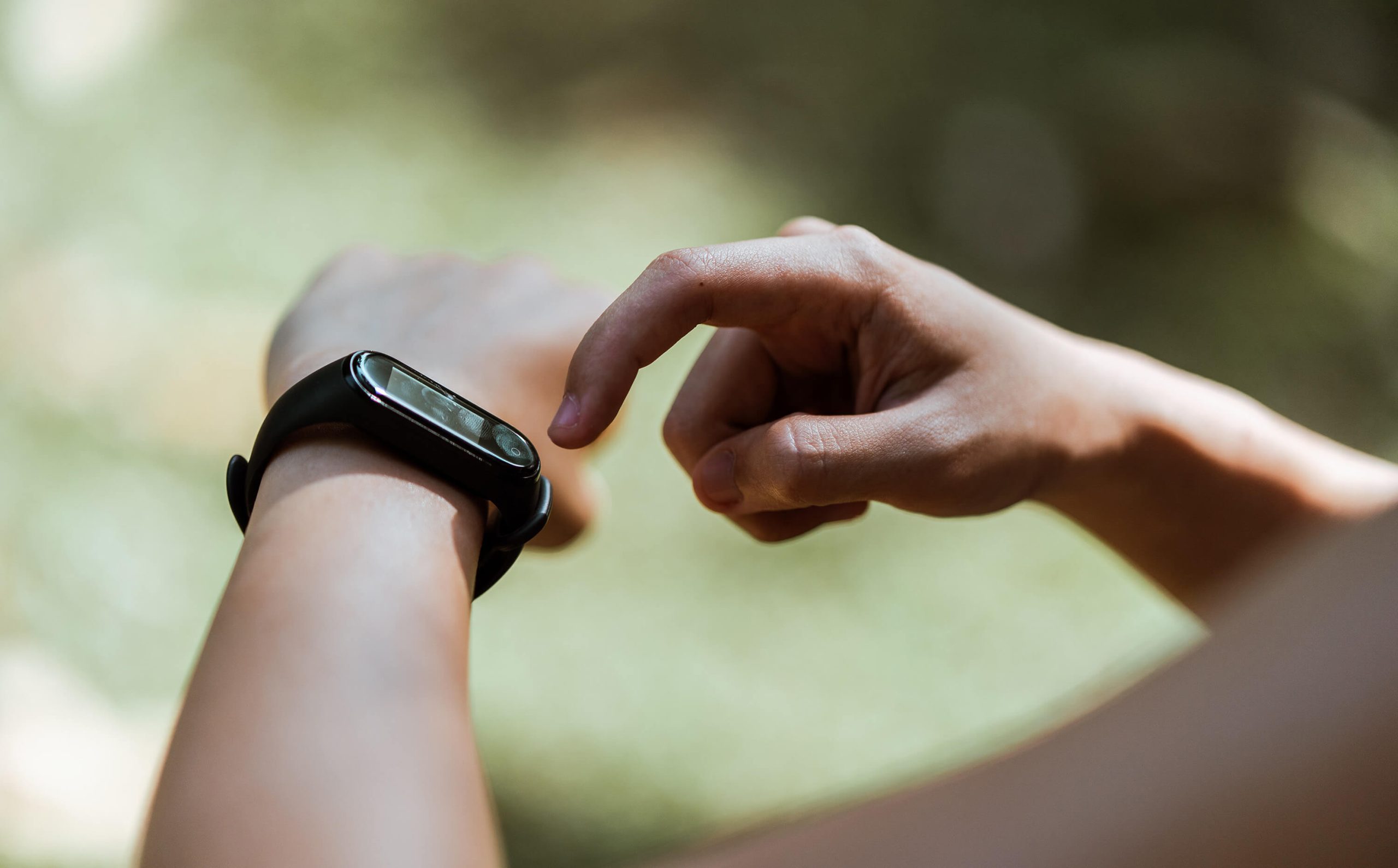 A person checking his watch.